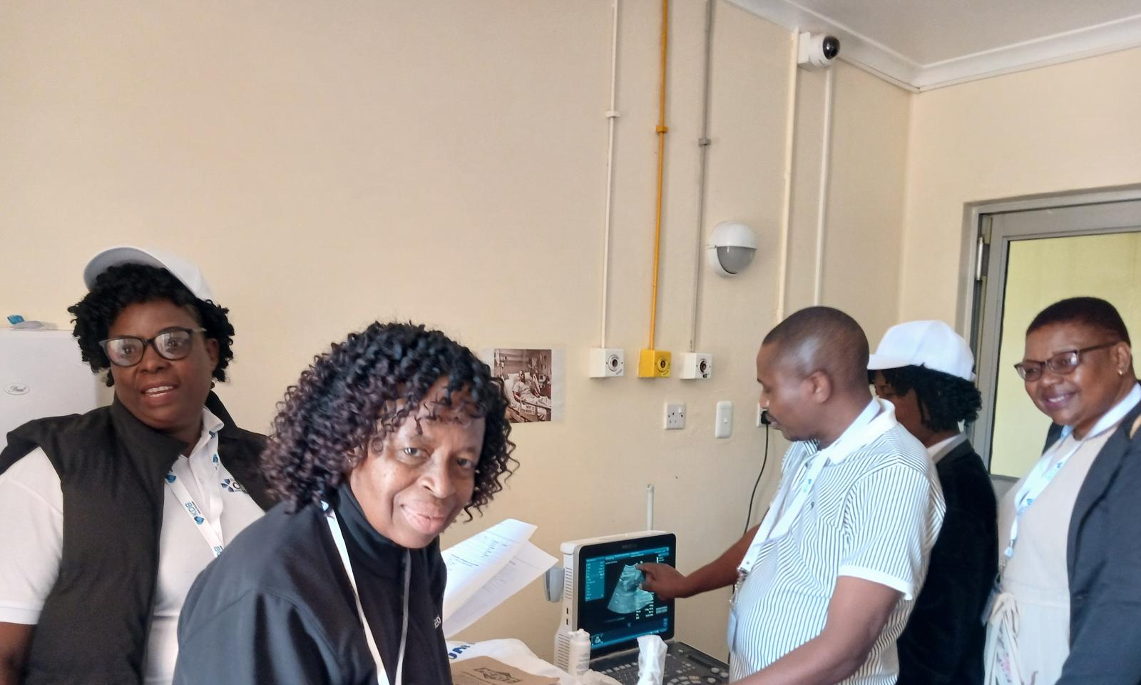 Hands-on ultrasound training session
